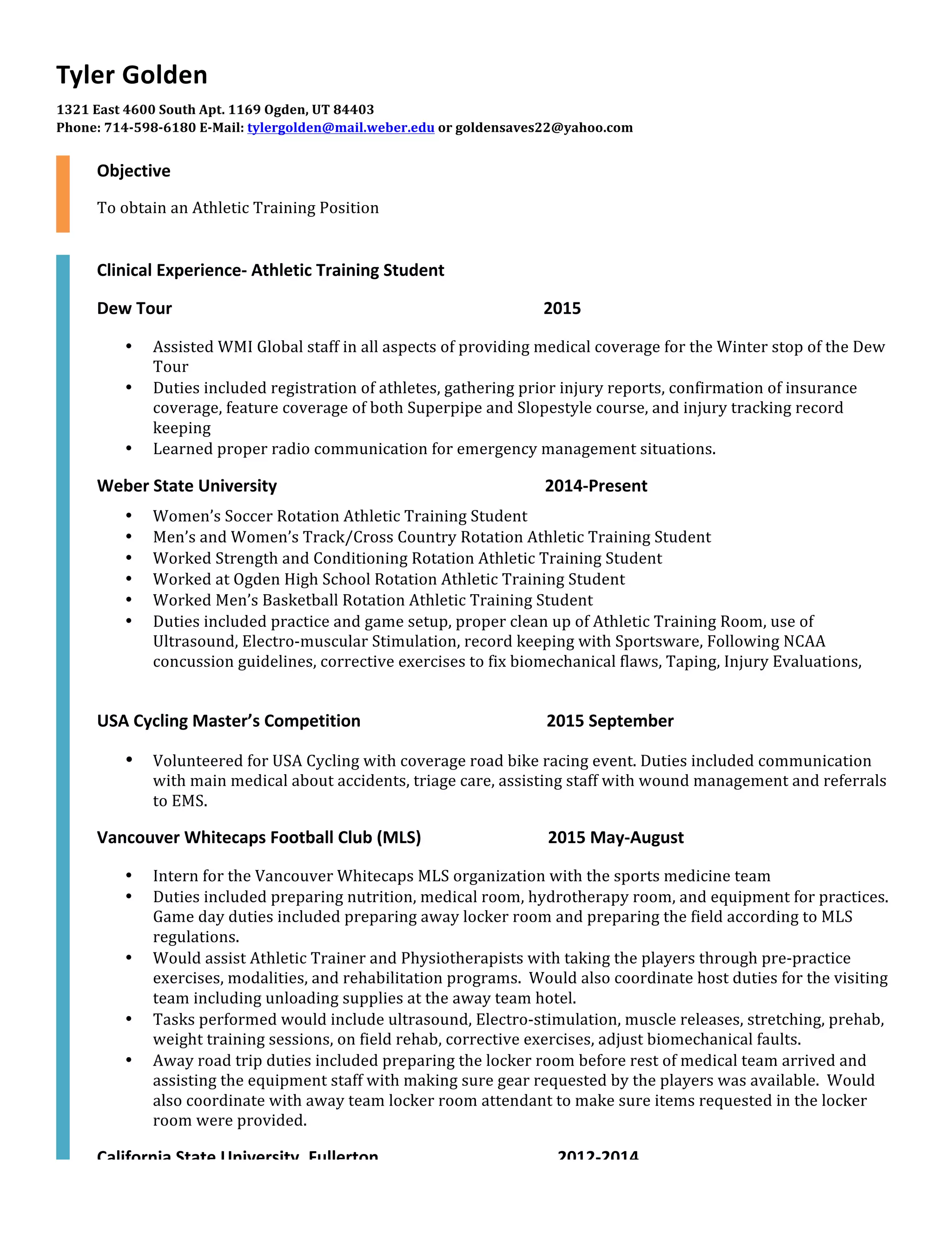 Resume Tyler Golden PDF - Resume Tyler Golden 1 2048 