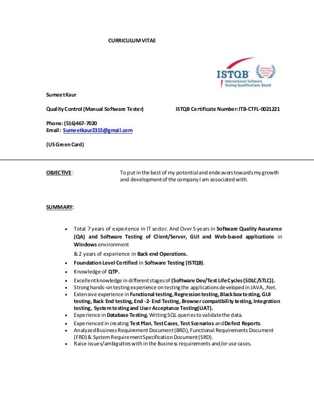 Sumeet Resume Manual Testing Latest Sumeet Resume Manual Testing Latest