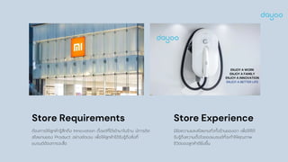 Store Requirements Store Experience
มีข้อความและสโลแกนทั่วทั้งร้านของเรา เพื่อให้ได้
รับรู้ถึงความตั้งใจของแบรนด์ที่จะทำให...