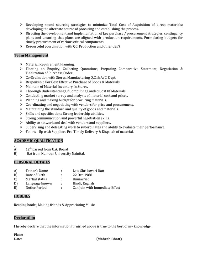 Mahesh_Resume | PDF