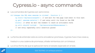 E2E test con Cypress | PPTX