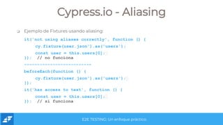 E2E test con Cypress | PPTX