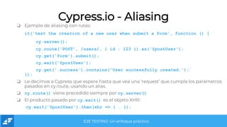 E2E test con Cypress | PPTX