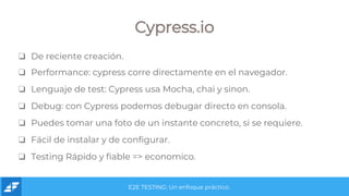 E2E test con Cypress | PPTX