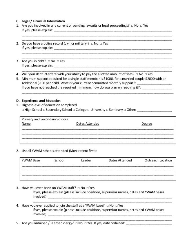 2 staff application form what is an application form