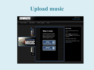 Upload music 
