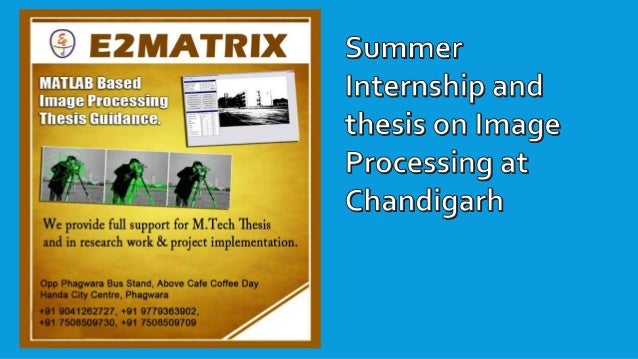 Dissertation image processing