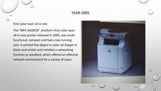 Technology evolution (horizontal & vertical) Brother sewing company | PPTX