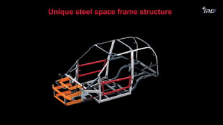 Unique steel space frame structure
 