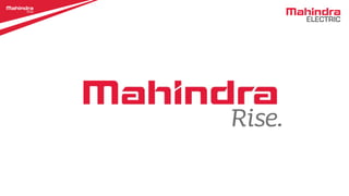 Mahindra e2o Plus Launch Presentation