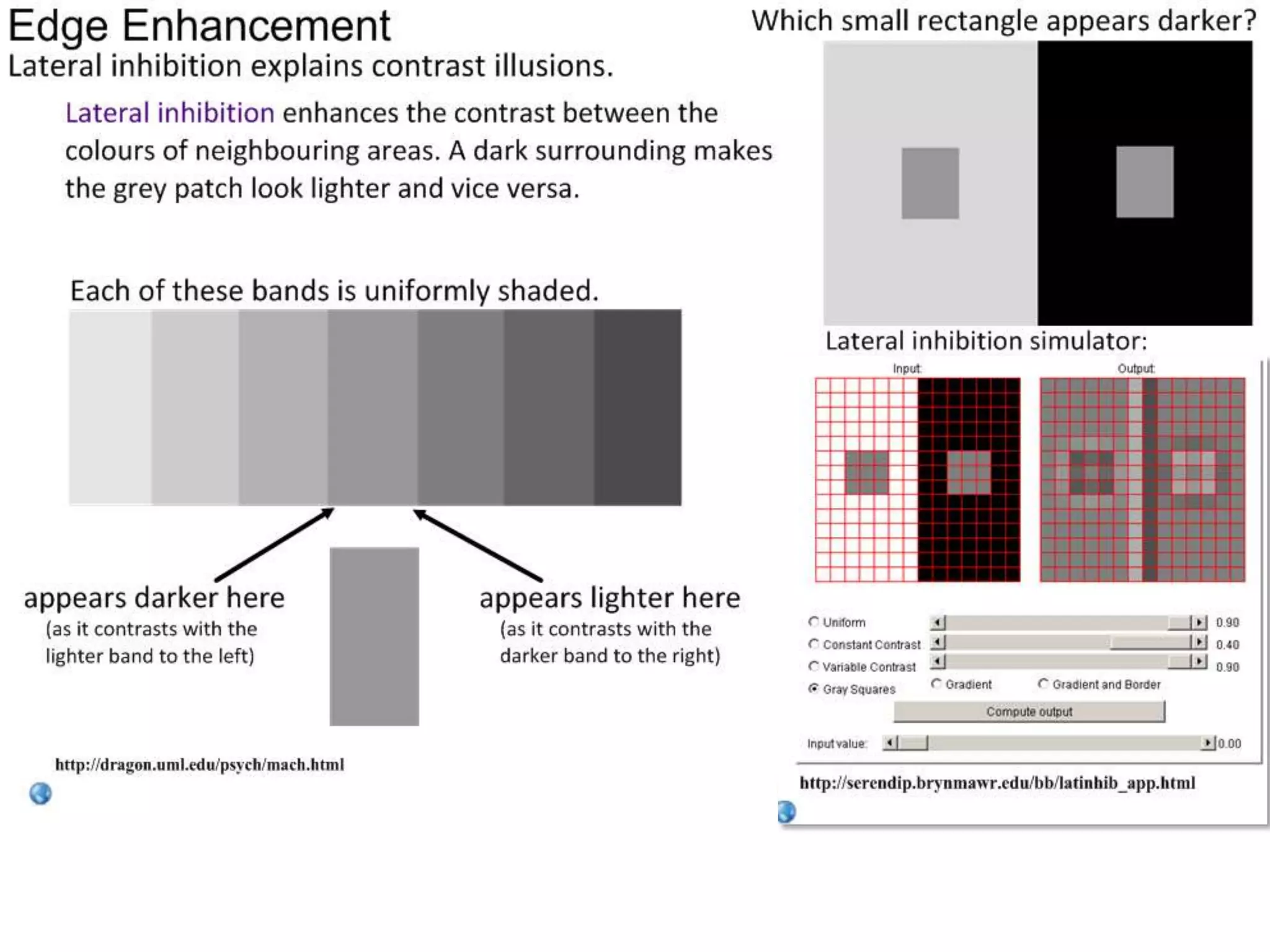 It’s more like a gradient… see if you can explain why by annotating the diagram.
 