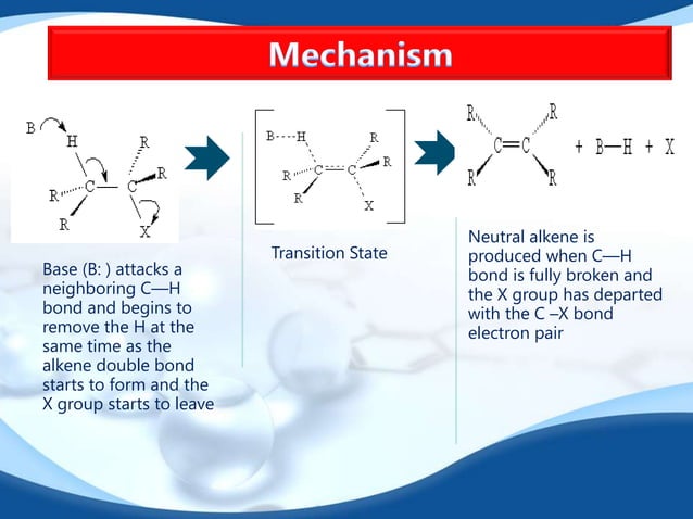 E2 reaction mechanism | PPTX