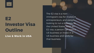 E2 treaty investor visa | PDF