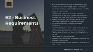 E2 treaty investor visa | PDF