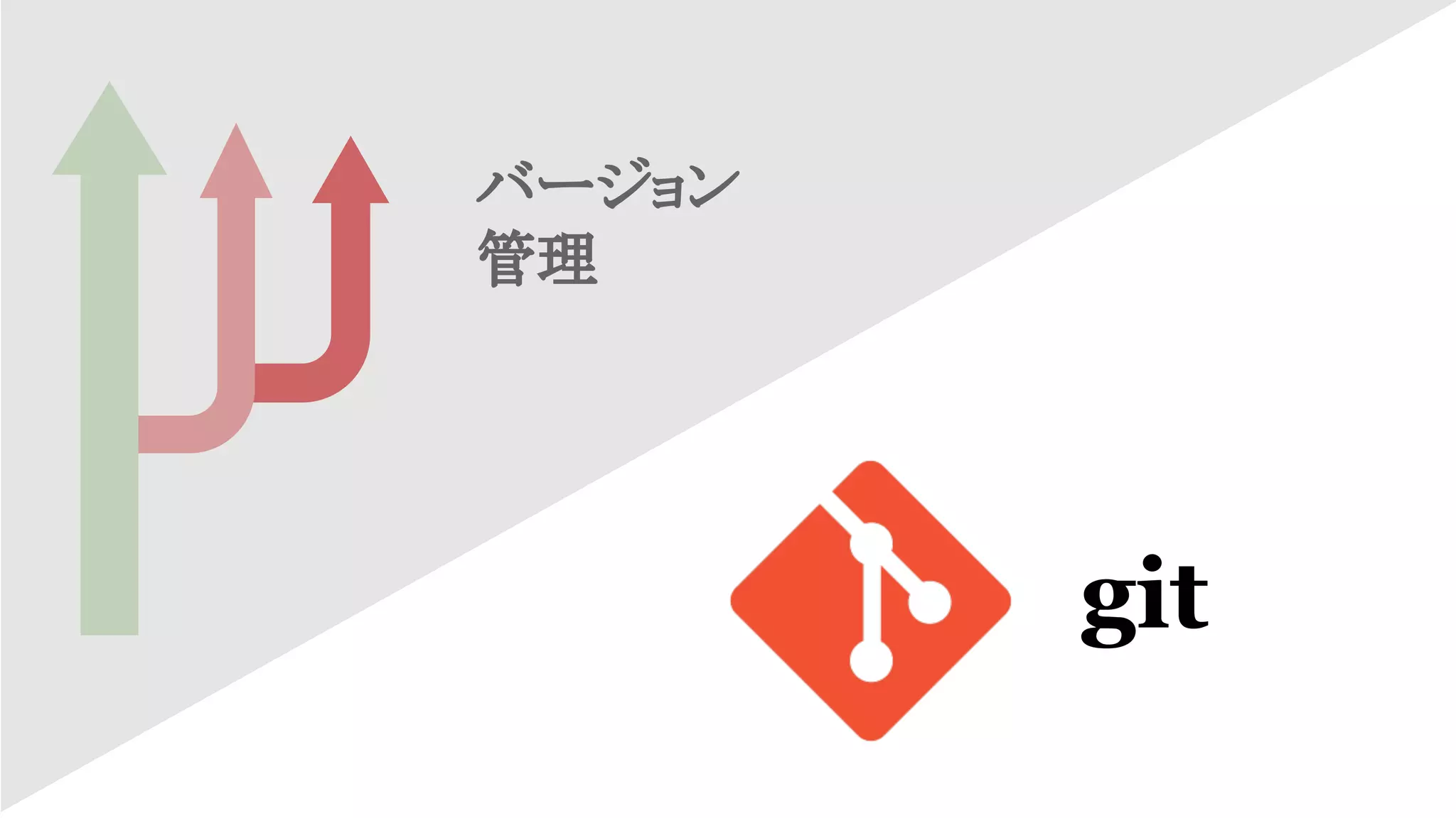 バージョン
管理

git

 
