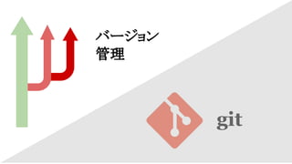 バージョン
管理

git

 
