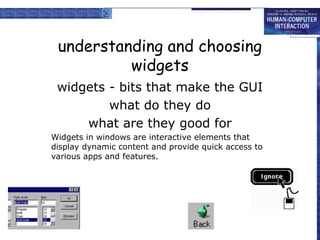 Comprehensive Guide to GUI Widgets: Appearance, Behavior, and Semantics ...
