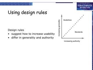 HCI 3e - Ch 7: Design rules | PPT