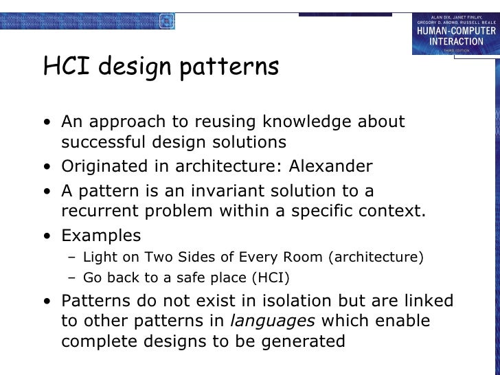 HCI 3e - Ch 7: Design rules