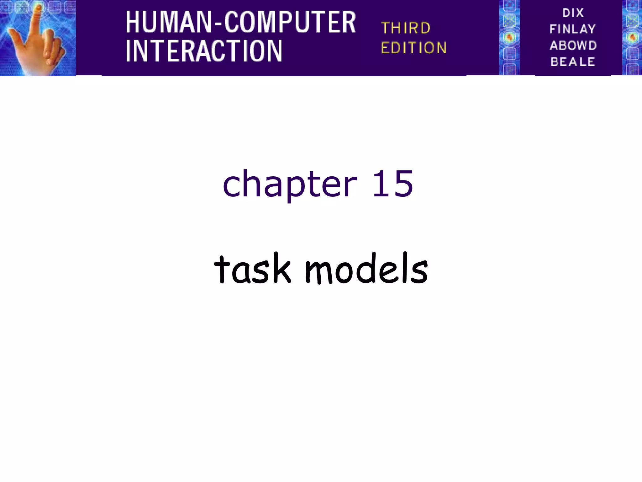 chapter 15 task models 