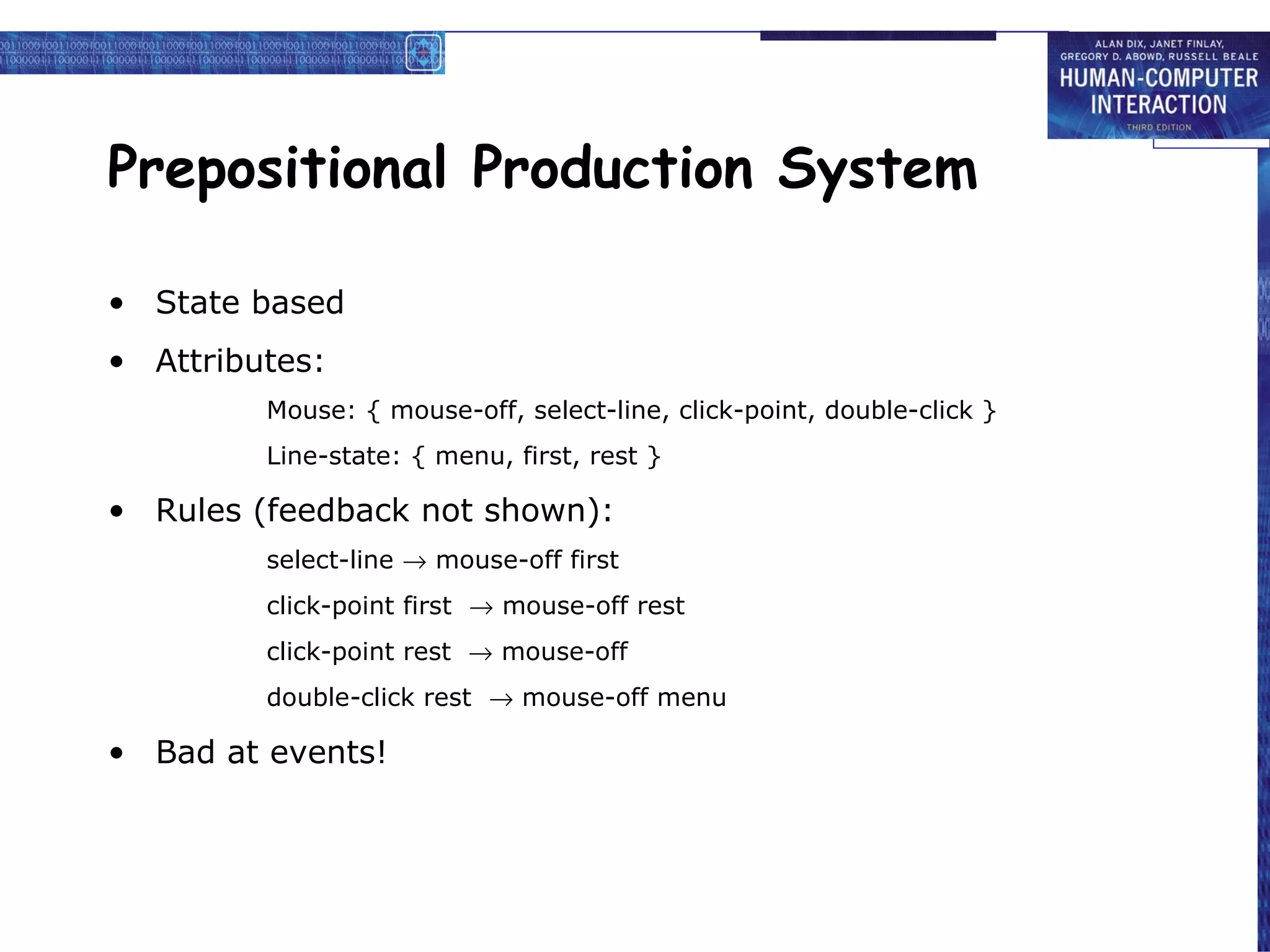 HCI 3e - Ch 16: Dialogue notations and design | PPT | Programming ...