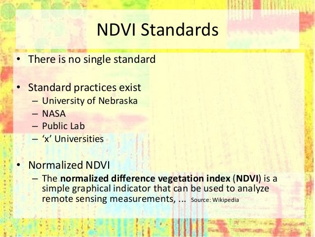Ndvi Presentation By Steve Caldwell Promo Copy