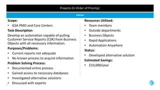 Project Readout | PPTX