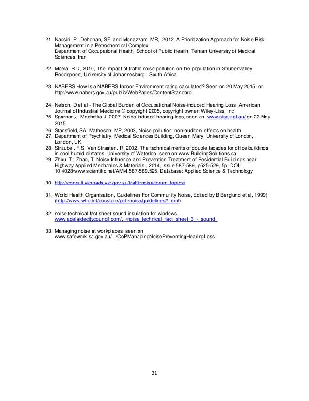 Master thesis facility management
