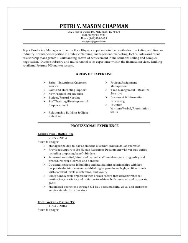 mason resume