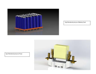 Fig 8 Rendered picture of Battery Pack
Fig 9 Rendered picture of Fuse
 
