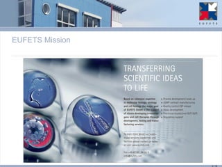 EUFETS Mission 
3 / 15  