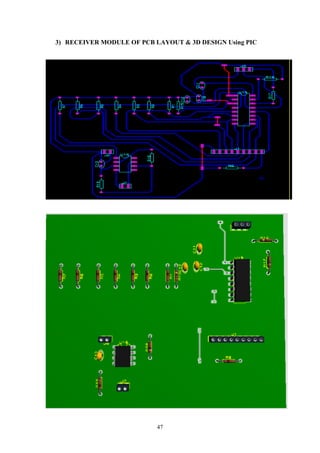 47
3) RECEIVER MODULE OF PCB LAYOUT & 3D DESIGN Using PIC
 