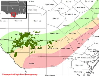 Chesapeake Eagle Ford acreage map
 
