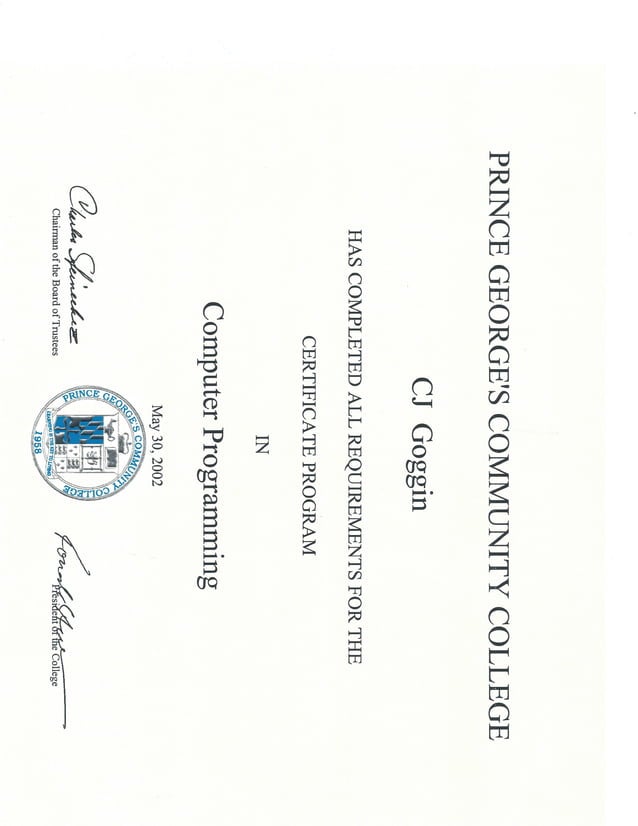 Certificate-ComputerProgramming | PDF