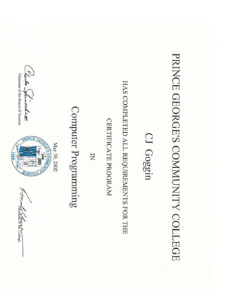 Certificate-ComputerProgramming