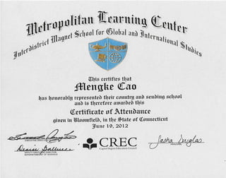MLC Completion Certification 2012
