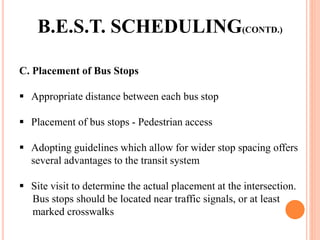 Distance Between Each Bus Scheduling of BEST bus | PPTX