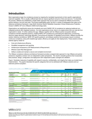VMware Product Applicability Guide for NERC CIP v5 Final Version 1.0 | PDF