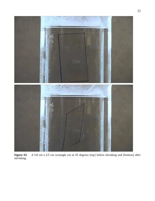 22
Figure S3. A 5.0 cm x 2.5 cm rectangle cut at 45 degrees (top) before shrinking and (bottom) after
shrinking.
 