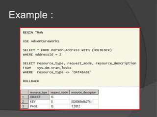 Locking in SQL Server | PPSX