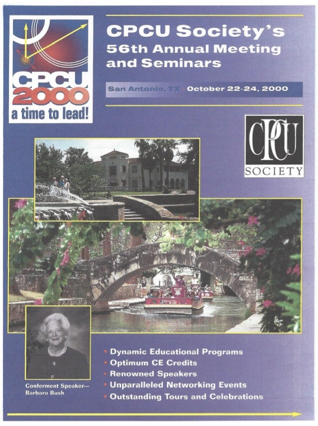 CPCU Society Annual Conference & Seminars Cover Page with Session…