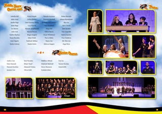 20 21
Isabella Hill Krish Punjabi Natasha Seymour Rokas Maciulis
Ishba Amir Leilani Riches Nazarah Marshall Sahana Rajinikanth
Janelle Rego Lian Gruenes-Yeung Nicholas McCorrister Skye Xu
Jason Rego Lucy Parrott Nick Bourbon Stacy David
Joe Barton Mariam Abdelhamid Ning Hor Tobi Ayodele
Jolin Goh Maxine Brown Oliver Harris Tom Granville
Kaitlyn Buchan Megan Sargent Oscar Whitehead Valeria Sanchez
Kassy Pacudan Mine Oweh Purva Mehta Vica Chulkova
Kate Edgeler Nadhrah Melhan Rania Lim Zhi Min Lim
Katlyn Galway Natalie Krebs Rebecca Sargent Zugs Hirse
Audrey Lim Kate Pacudan Shaffena Affendy Umi Isa
Fatin Hamzah Khairi Yusof Shakirah Shahwall Yasmin Roselan
Hannah Bourbon Maisarah Firdaus Sirren Munawar Zainul Jeffri
Jasmine Lim Olivia Eddy Syuhada Ishak
Middle Years
Chorus cont.
Senior Chorus
Photos
 