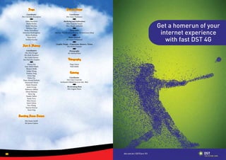 28 29
Props
Coordinator
Mrs Christine Brumpton
b
Abbie Bannister
Haida Haslan
Isobel Sheehan
Mihikaa Vijay
Raika Chowdhury
Sebastian Buckingham
Shriya Kashyap
Yajna Karri
Yoshiki Kaneko
Hair & Makeup
Coordinators
Mrs Kim Kruger
Mrs Ruth Bourbon
Ms Gisela Drewes
Mrs Marinka Gnaden
b
Aleena Dar
Anis Abdul Majid
Eleanor Briffa
Esther Wong
Evelyne Tang
Fiona Ngu
Hafsa Dar
Hana Ahmad Baihaki
Hazeemah Murat
Huda Omarali
Jamie Irving
Mahnoor Abbasi
Mirza Rahman
Myra Ng
Natalie Hallot
Paula Duru
Rhia Stones
Sarah Kehoe
Tara Zhang
Vanessa Bouvet
Xuen Ong
Boarding House Liaison
Mrs Susan Smith
Mr James Gajitos
Front of House
Coordinator
Mrs Anne Dickinson
b
Marketing and Publications
Miss Naqiyah Yussof
Miss Afiqah Abdullah
b
Ticket Sales
Mrs Liza Sheriff and staff of the JIS Stationery Shop
b
Poster Artwork
Mr Garry Whitehead
b
Graphic Design - Programme, Banners, Tickets
Mrs Doris Gruenes
b
Photography
Mr Michael Ruiz
Videography
Hugo Eaton
Wafi Habib
Catering
Coordinator
Mrs Clare Granville
Serikandi Oilfield Services Sdn. Bhd.
b
The Jerudong Bean
Mrs Angela Mann
 