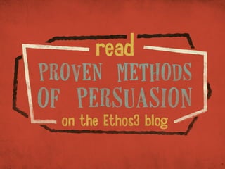 The Ace Up Your Sleeve: 5 Proven Methods of Persuasion