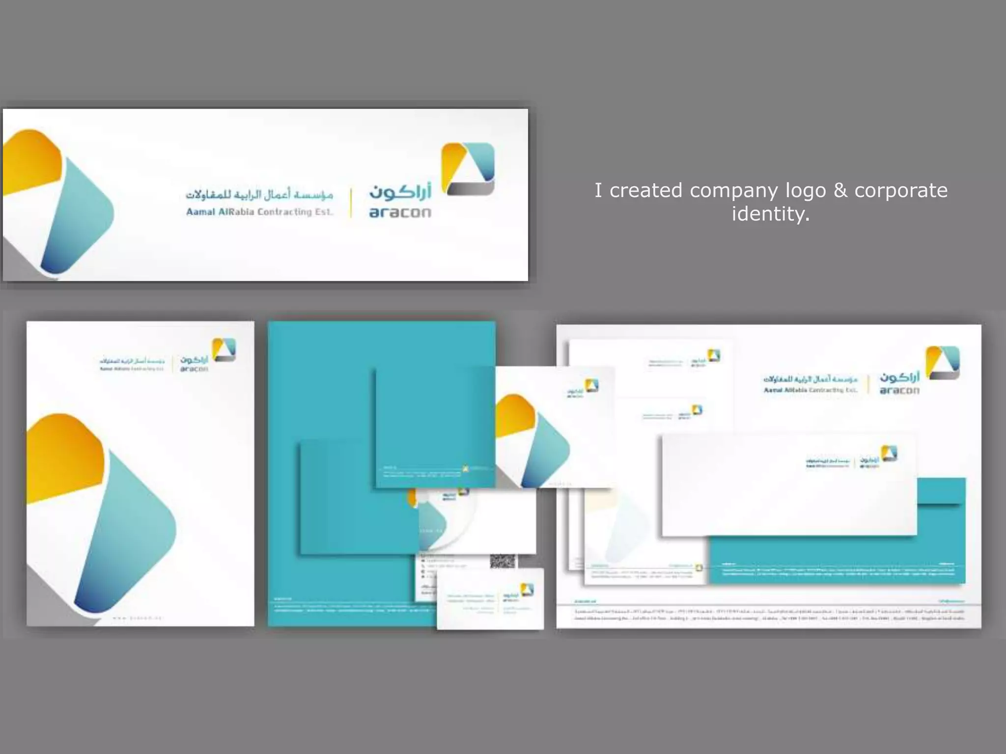 I created company logo & corporate
identity.
 