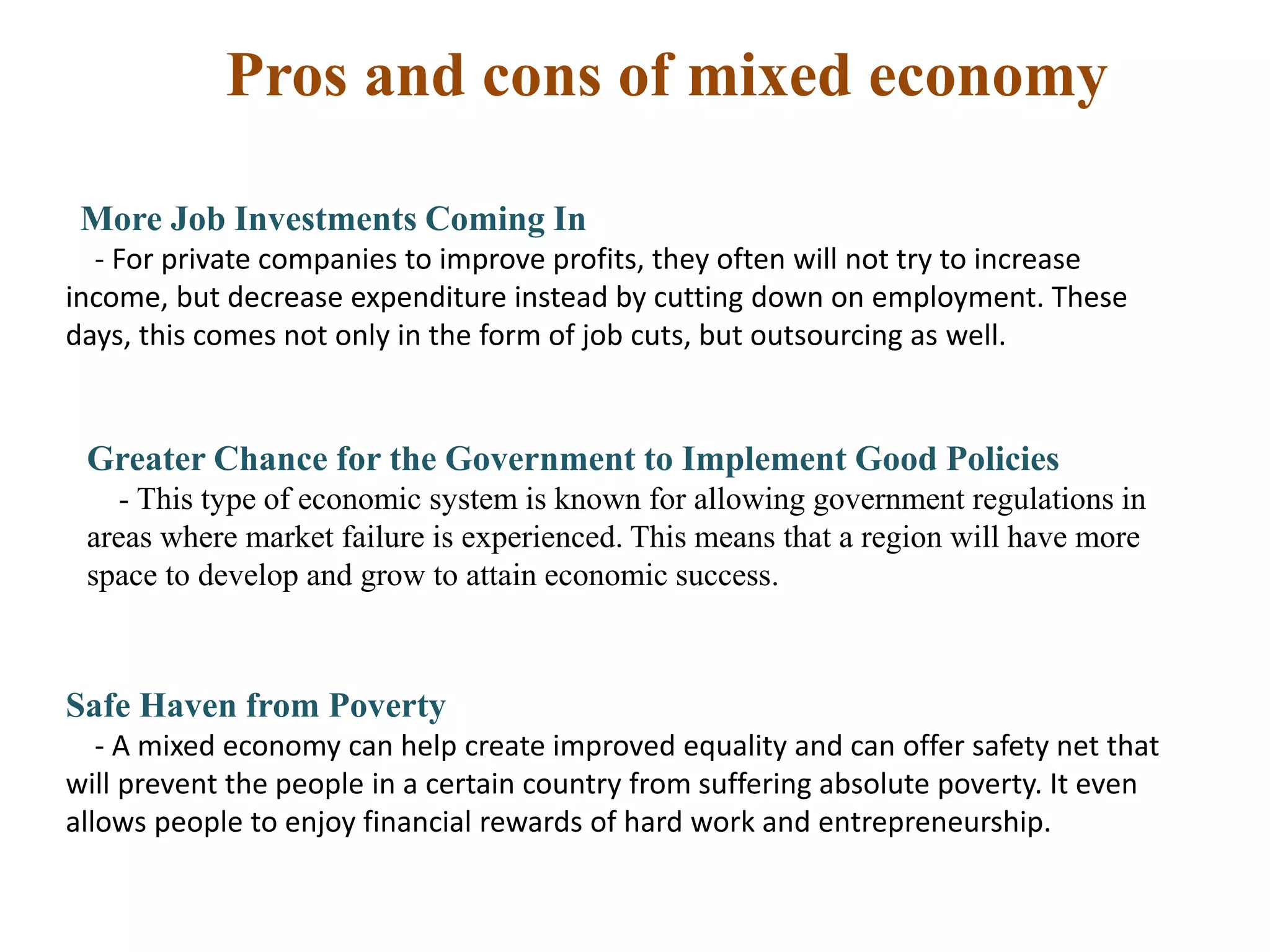 Mixed Economy [ECO101] | PPTX