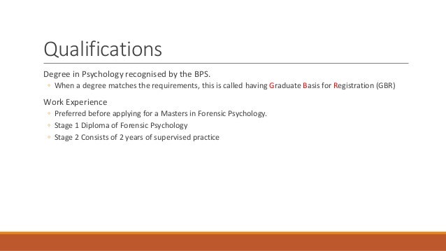E3c2 becoming a forensic psychologist1