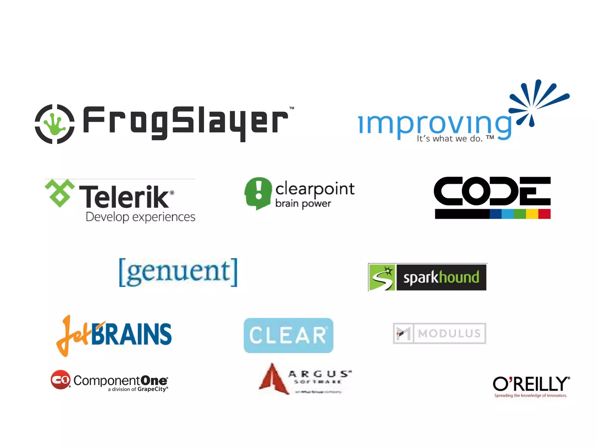 Thanks to all our Sponsors!
 