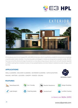 E3 Manufacturer Of Interior and Exterior Products | PDF