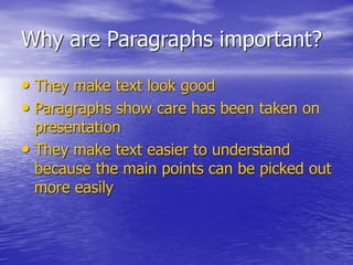 Paragraph Writing in English education in university | PPT